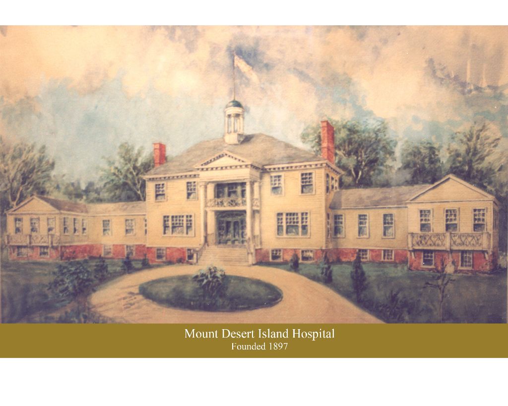 Historic Painting of MDI Hospital