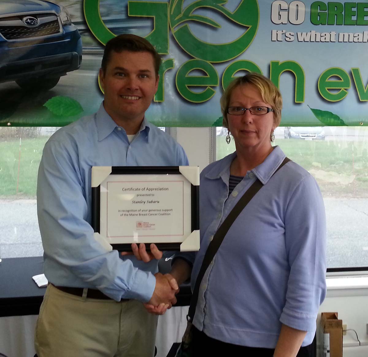Breast Cancer Coalition recognizes local business