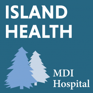 MDI Island Health Podcasts branding